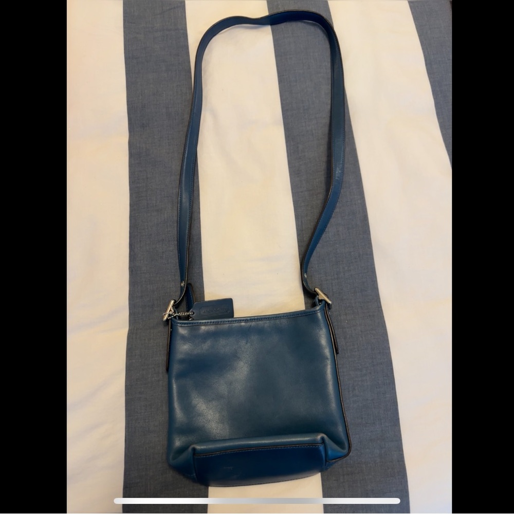 Coach Blue Leather Crossbody Bag - Picture 2 of 3